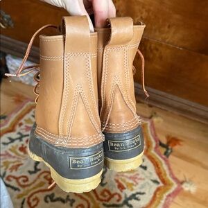 L.L. Bean Tan and Brown Leather Boots